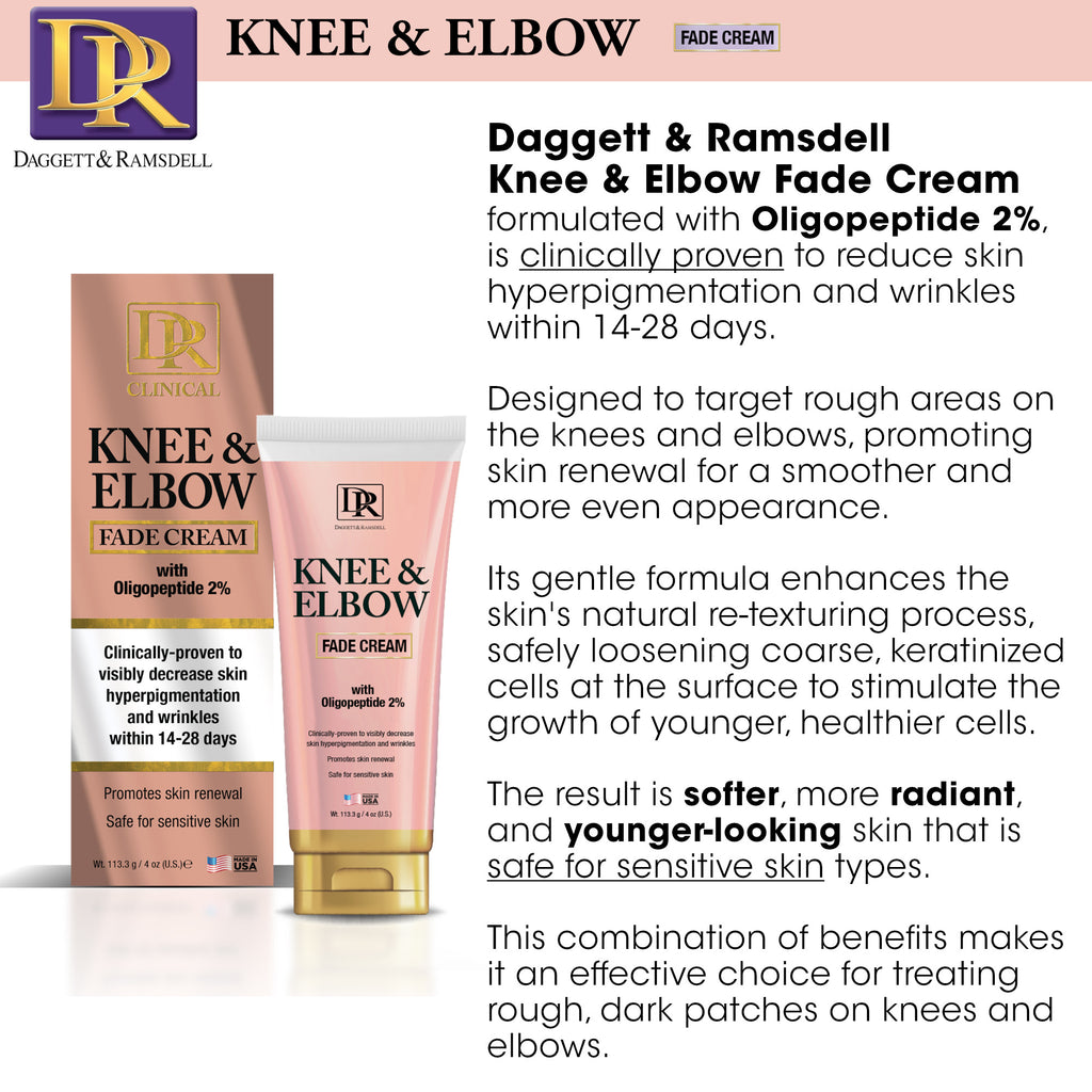 Daggett & Ramsdell Knee and Elbow Fade Cream with Oligopeptide 2% 4 oz.