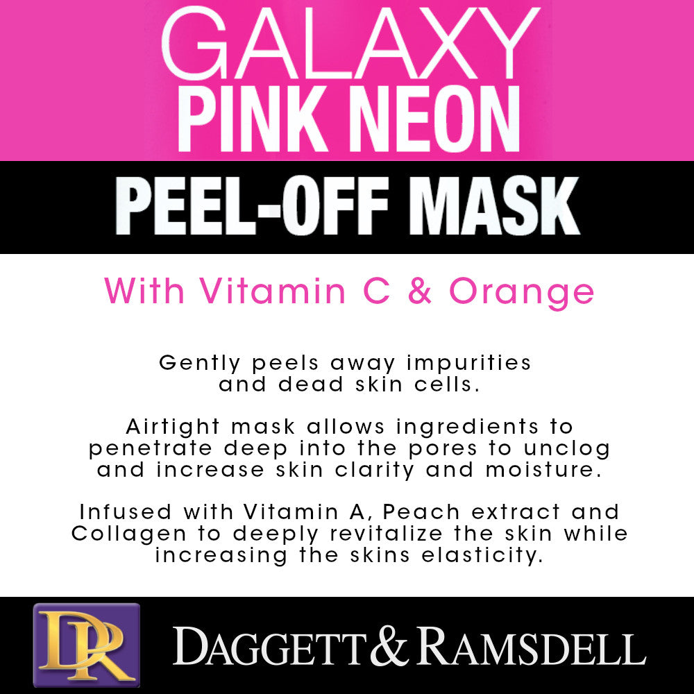 Daggett & Ramsdell Galaxy Pink Neon Peel Off Facial Mask with Vitamin A & Collagen 1.76 oz
